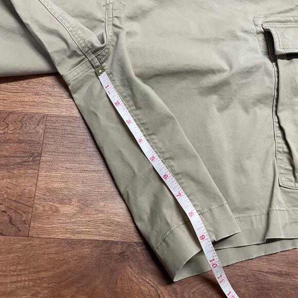 Lands End Mens Khaki Cargo Casual Work Shorts Size 44 Waist Traditional Fit - Picture 8 of 9